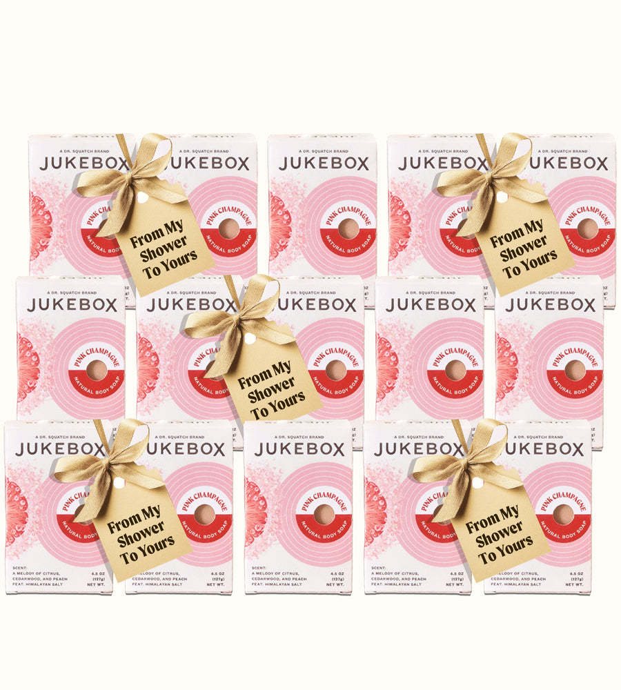 Pink Champagne Soap Favor Set