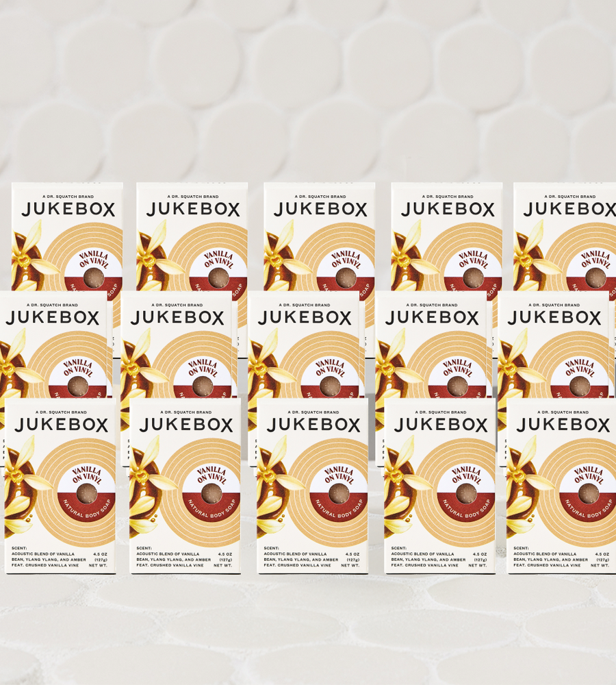 Vanilla on Vinyl Soap Stocking Stuffer Set